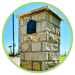 Custom mailbox installation in Broussard LA