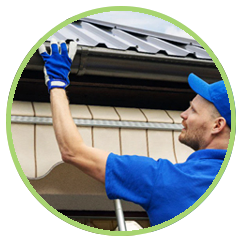 Seamless gutter installation in Broussard LA