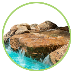 Landscape water features in Broussard LA